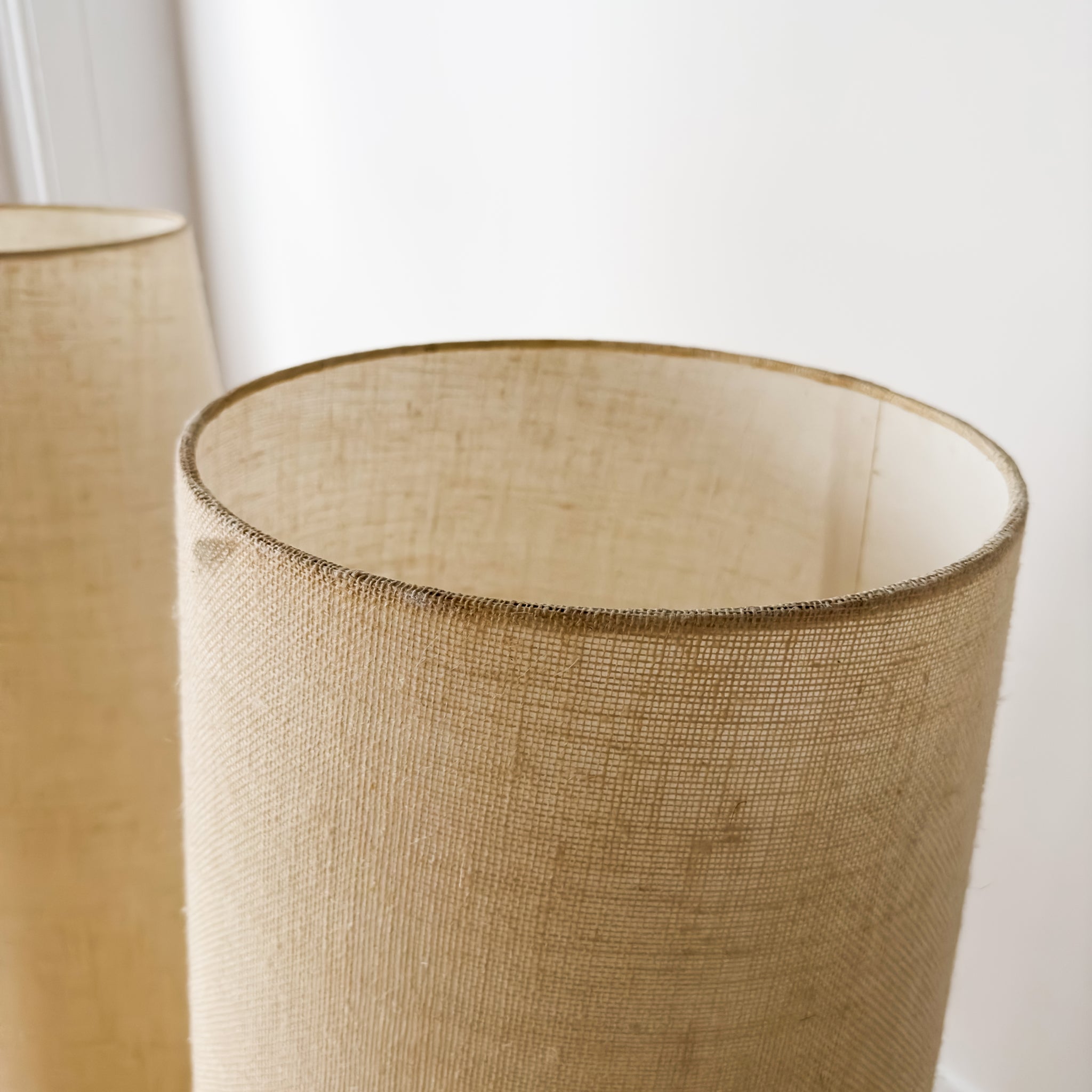 Monumental Ceramic Table Lamps, Pair