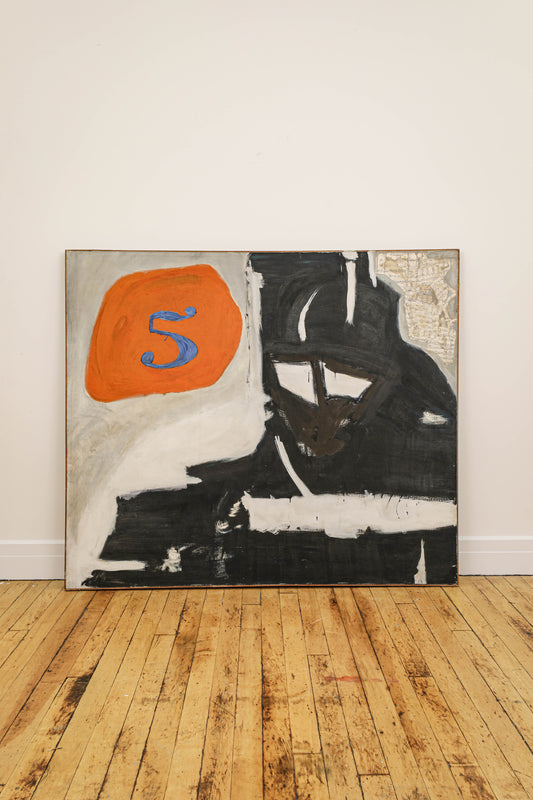 Monumental Mixed Media Abstract Painting