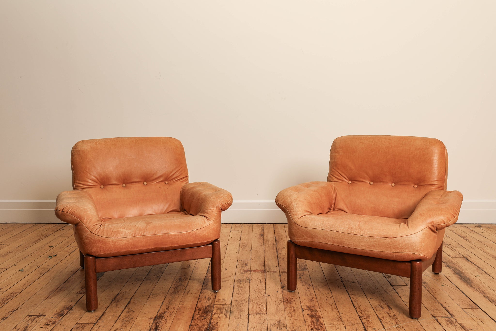 Pair of Leather Penguin Chairs