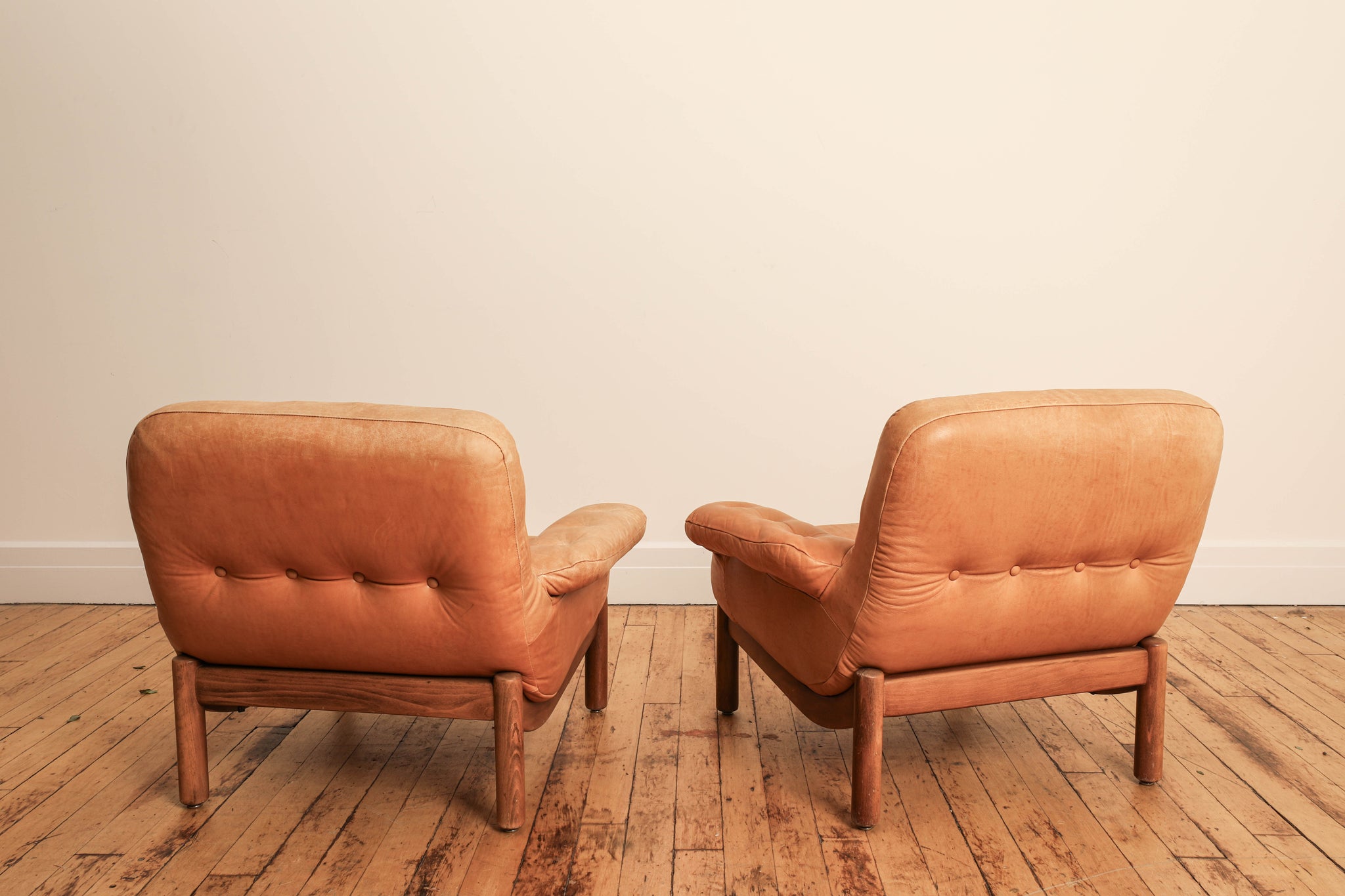 Pair of Leather Penguin Chairs