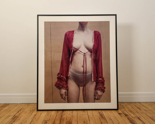 Large-Scale Digital Print of Semi-Nude Female Figure, 21st Century