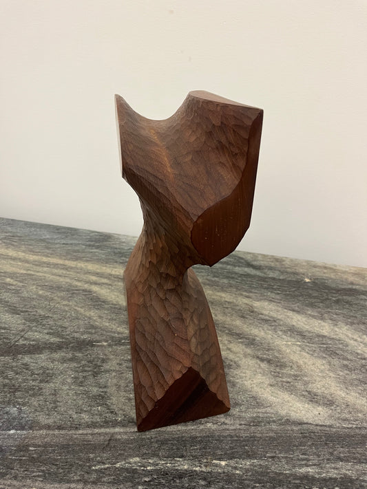Standing Abstract Wood Sculpture
