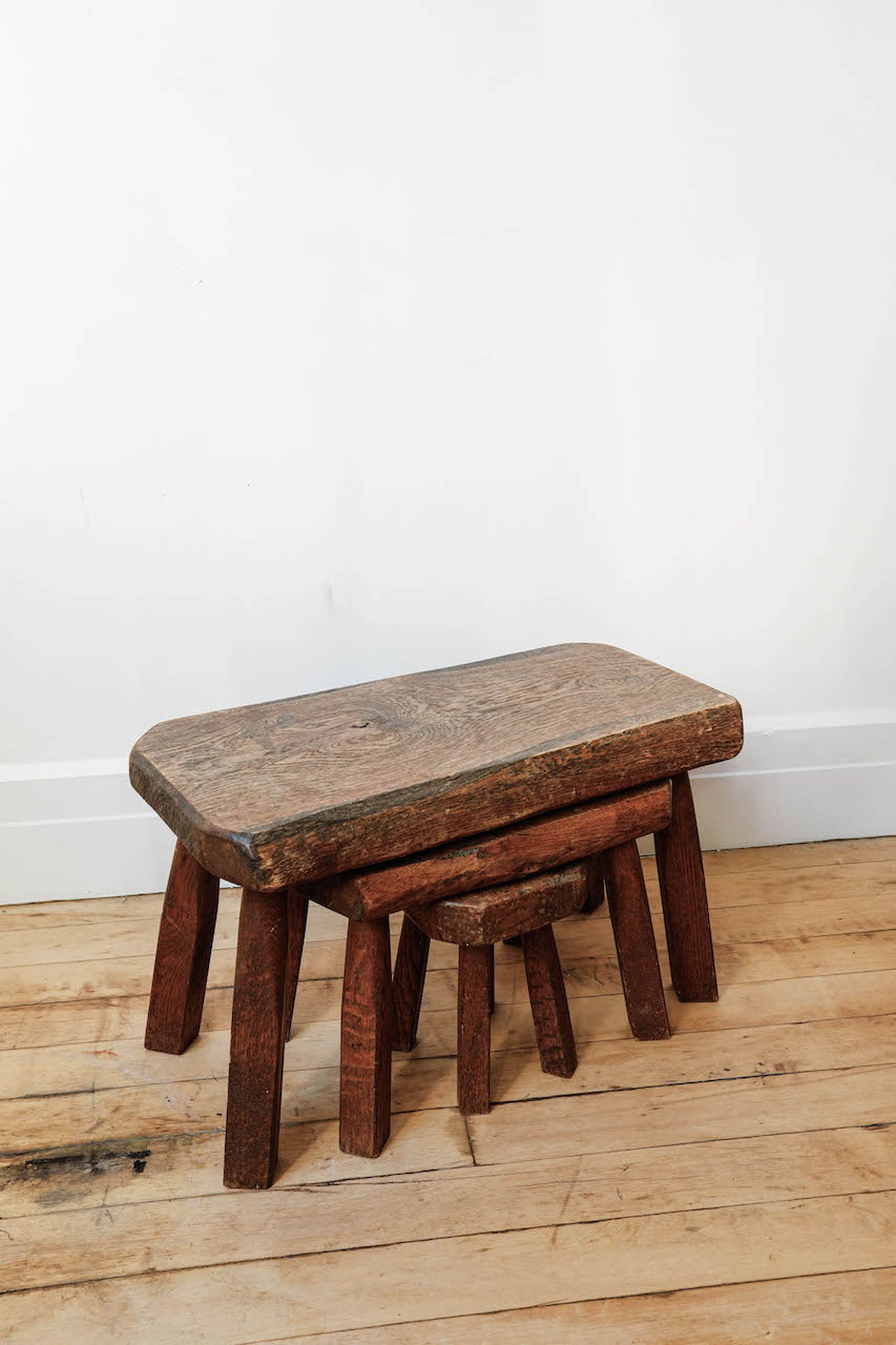 Brutalist Nesting Stools, Set of 3