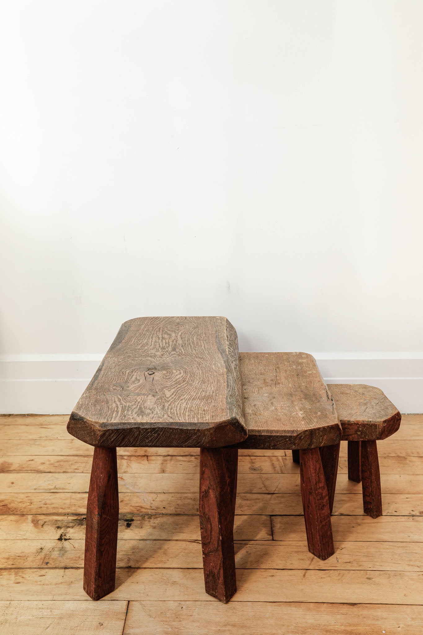 Brutalist Nesting Stools, Set of 3