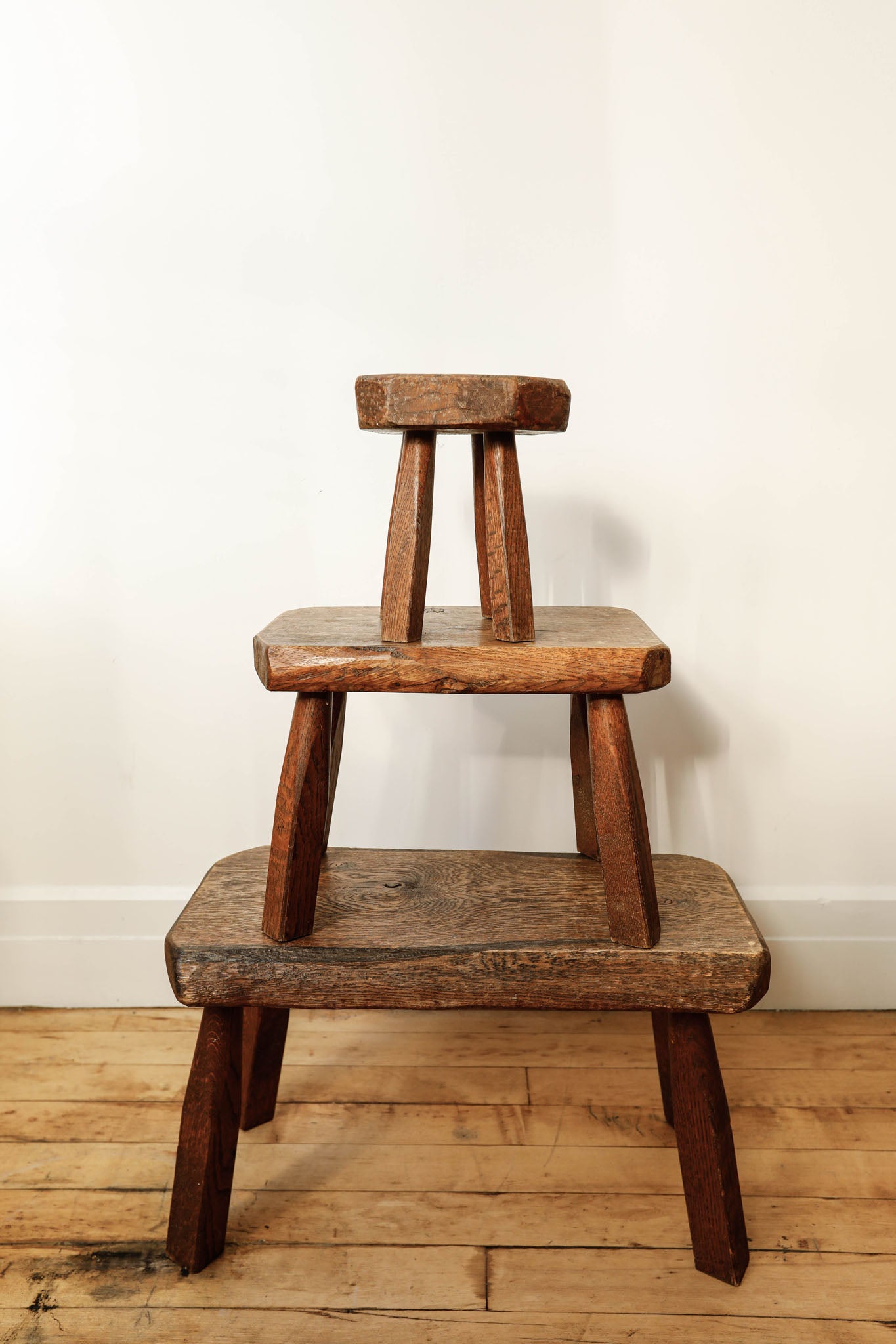 Brutalist Nesting Stools, Set of 3