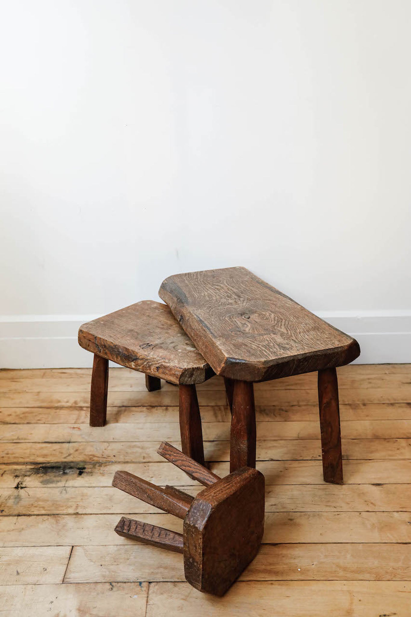 Brutalist Nesting Stools, Set of 3