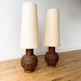 Load image into Gallery viewer, Monumental Ceramic Table Lamps, Pair
