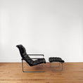Load image into Gallery viewer, Ilmari Lappalainen "Pulkka" Chair and Footstool
