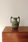 Load image into Gallery viewer, Pair of William K. Turner Lustre Raku Iridescent Glaze Urns
