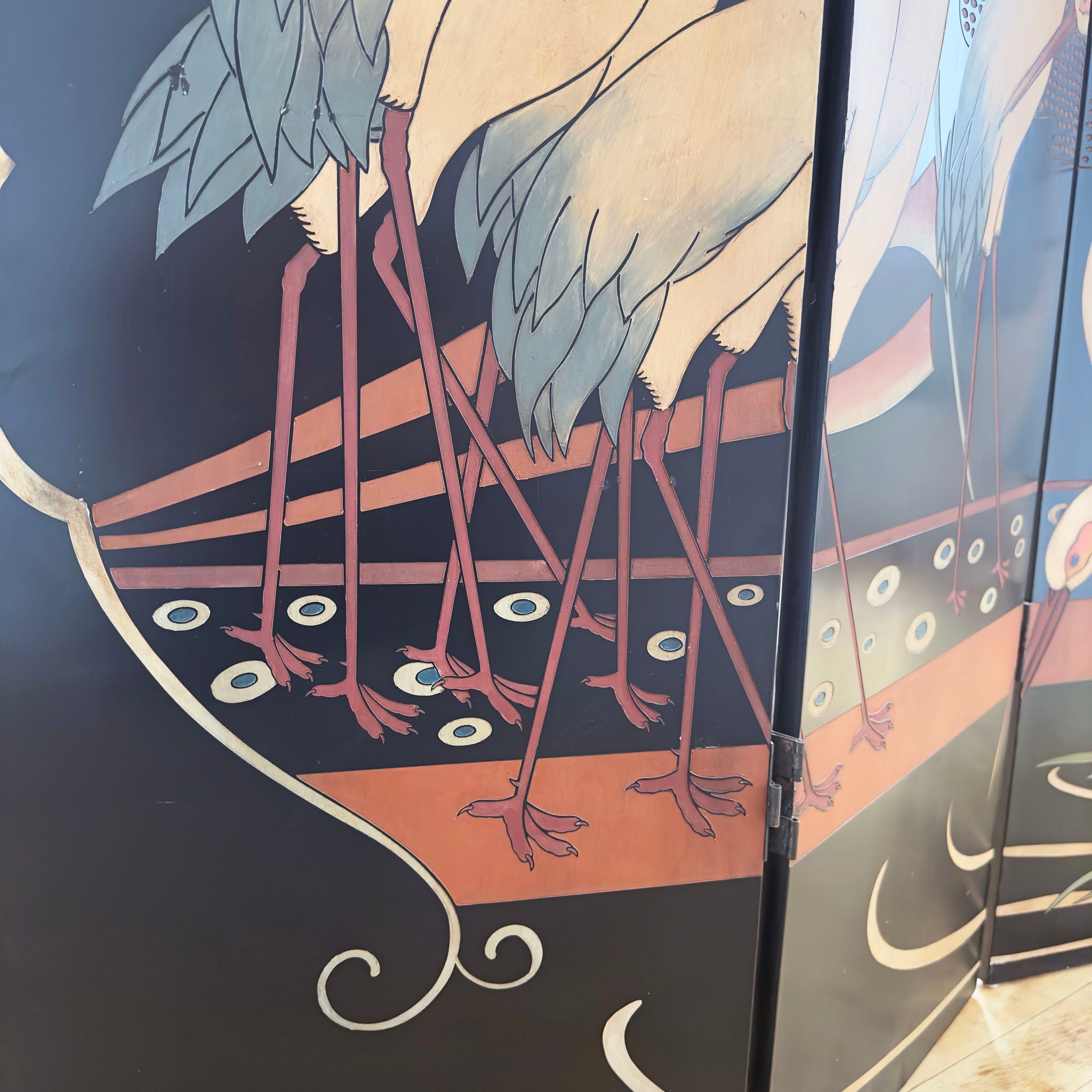 大人気新品 Art Deco Shop JAM – Cranes with Screen Folding その他