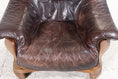 Load image into Gallery viewer, Brutalist leather armchair
